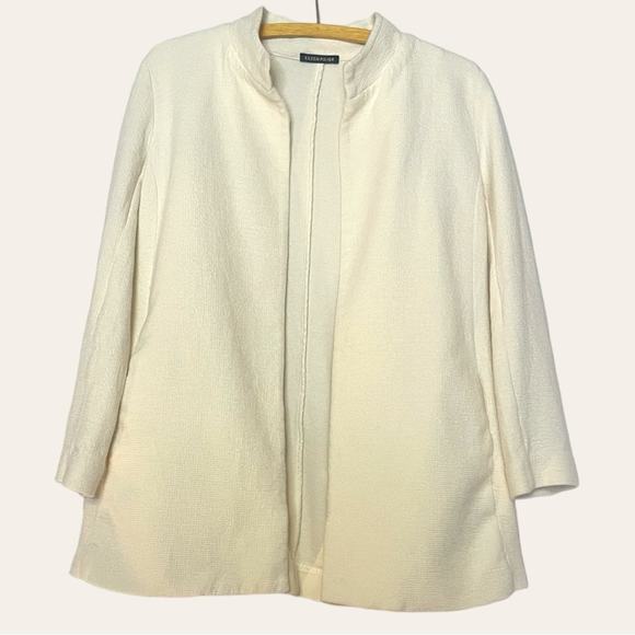 Eileen Fisher Stand Collar Jacket NO SIZE TAG - Picture 5 of 8